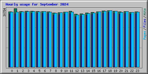 Hourly usage for September 2024